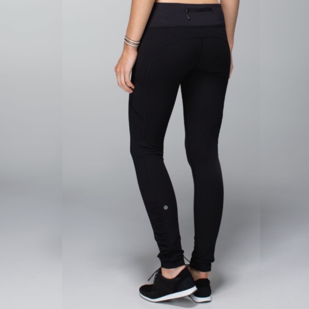 LULULEMON Speed Tight Cozy Black Legging Size 4